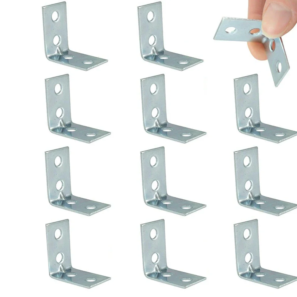 Shelf Bracket Pair - ขาเหล็กยึดมุมรูปตัว L 12 ชิ้น สำหรับยึดชั้นวางของ ลิ้นชัก
