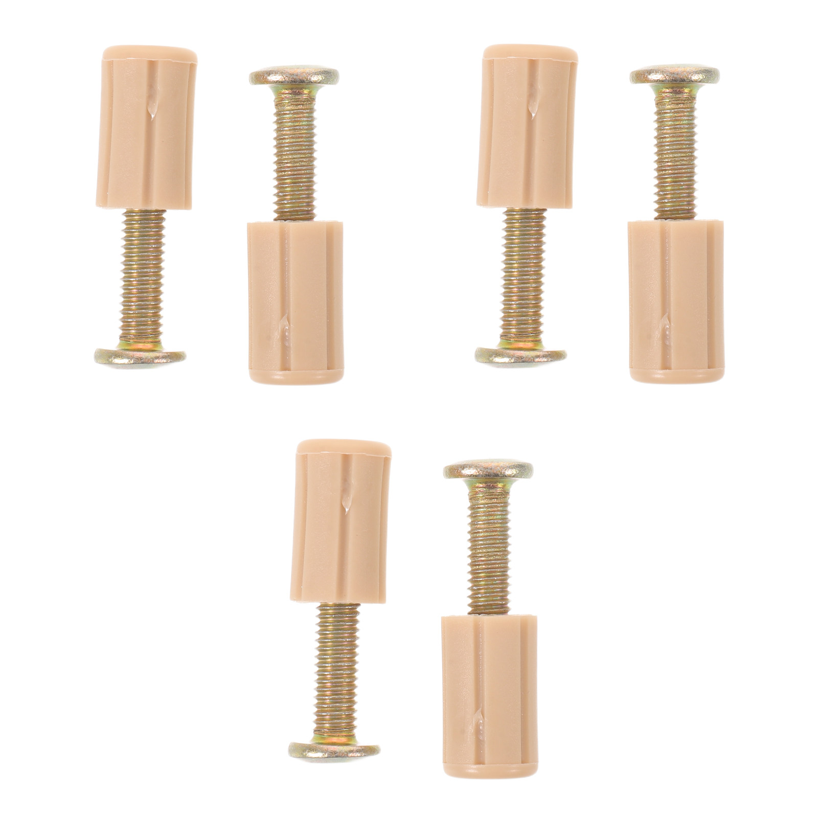Furniture Hardware Replacement - ชุด 6 ชิ้น อุปกรณ์ยึดฐานเตียงเด็ก อะไหล่เปลี่ยนสำหรับฐานที่นอนเด็ก พร้อมปลอกพลาสติก