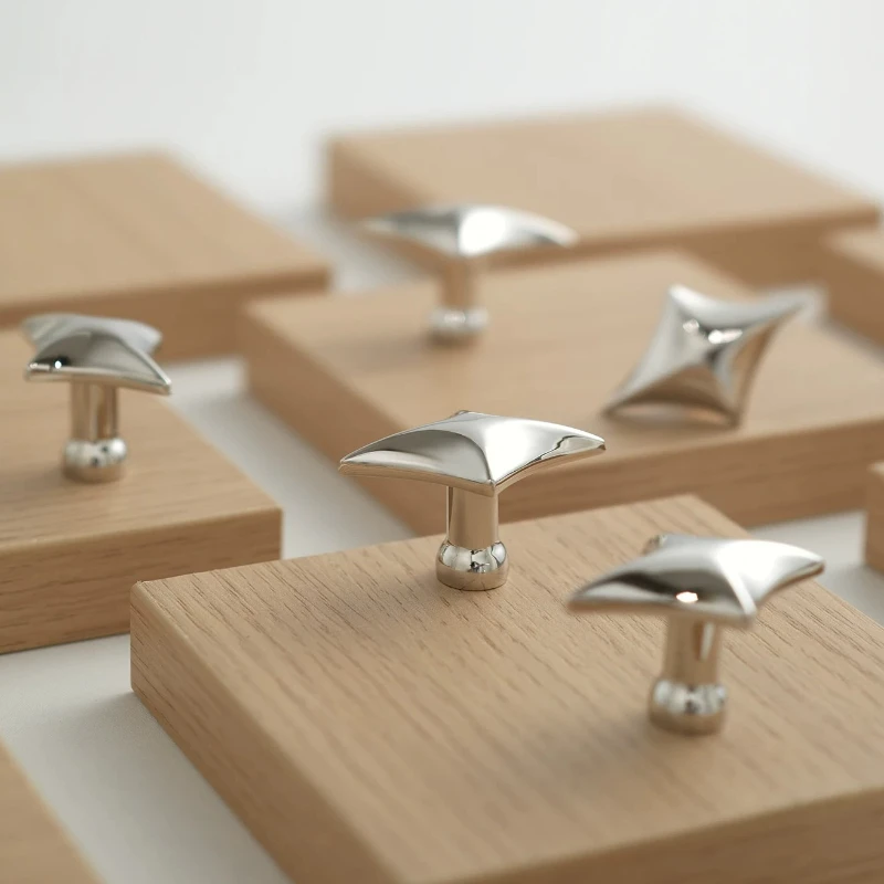 Unique Furniture Hardware - มือจับตู้เสื้อผ้าสไตล์วินเทจสุดสร้างสรรค์ ด้ามจับตู้ครัวดีไซน์ไม่ซ้ำใคร ลูกบิดลิ้นชักทรงดาว อุปกรณ์ฮาร์ดแวร์เฟอร์นิเจอร์ตู้ทำจากโลหะผสมสังกะสี
