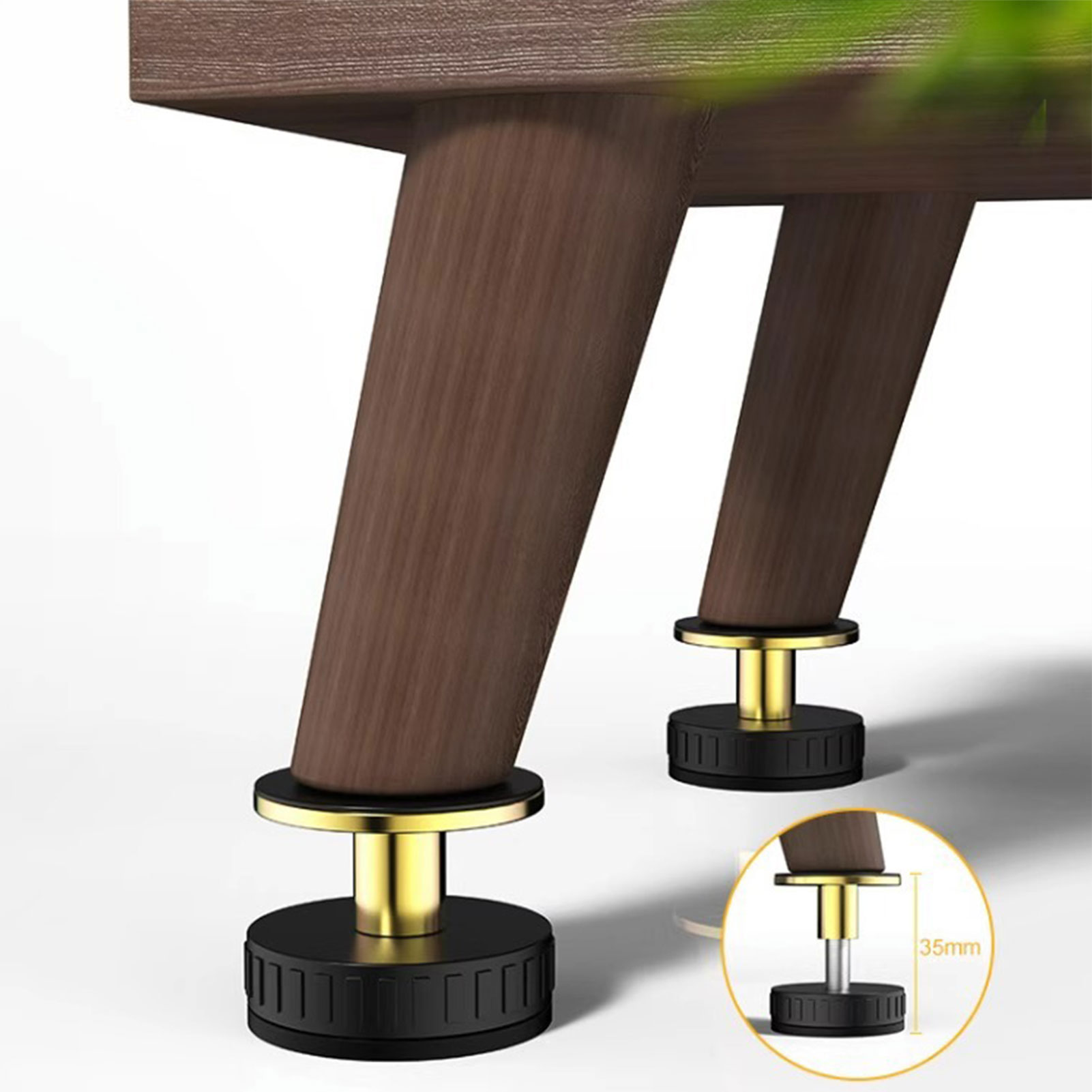 Cabinet Hinge Overlay - เฟอร์นิเจอร์ปรับได้4ชิ้นสายรัดขาโซฟาเตียงเครื่องมือช็อค Mount ตู้เฟอร์นิเจอร์คงตัวสำหรับเฟอร์นิเจอร์อุปกรณ์เสริมคงที่