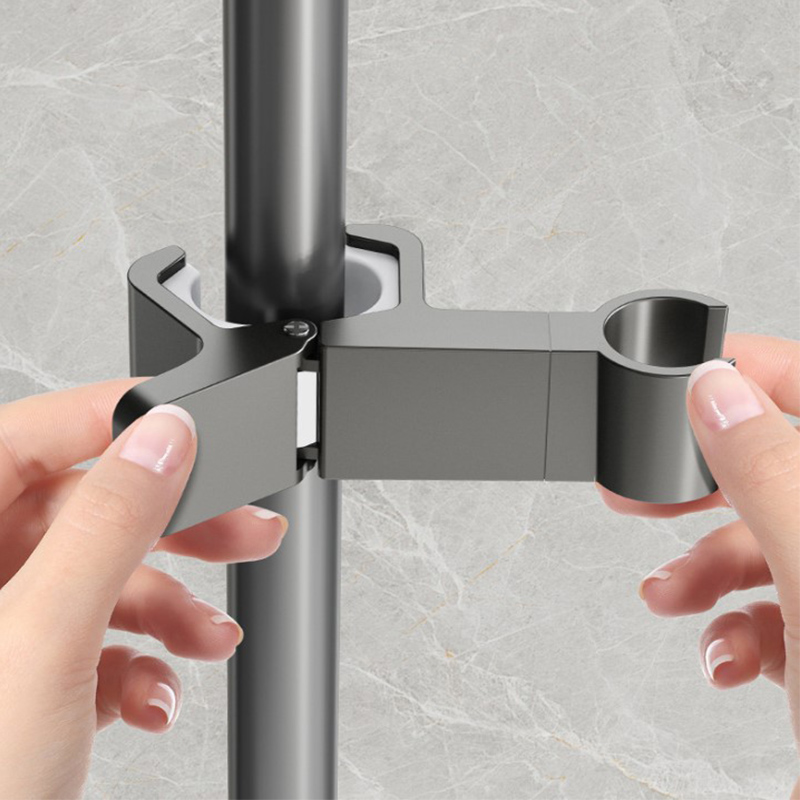 Shelf Bracket Pair - ชั้นวางของในห้องน้ำแบบแขวน ไม่ต้องเจาะผนัง ปรับระดับได้ พร้อมราวแขวนอเนกประสงค์ ถอดออกได้