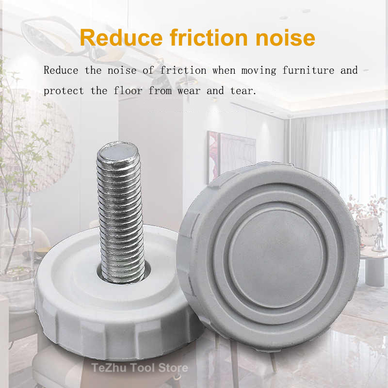 Furniture Screw Type - ขาปรับระดับแบบสกรู M6 M8 M10 สำหรับเฟอร์นิเจอร์พลาสติก โต๊ะ