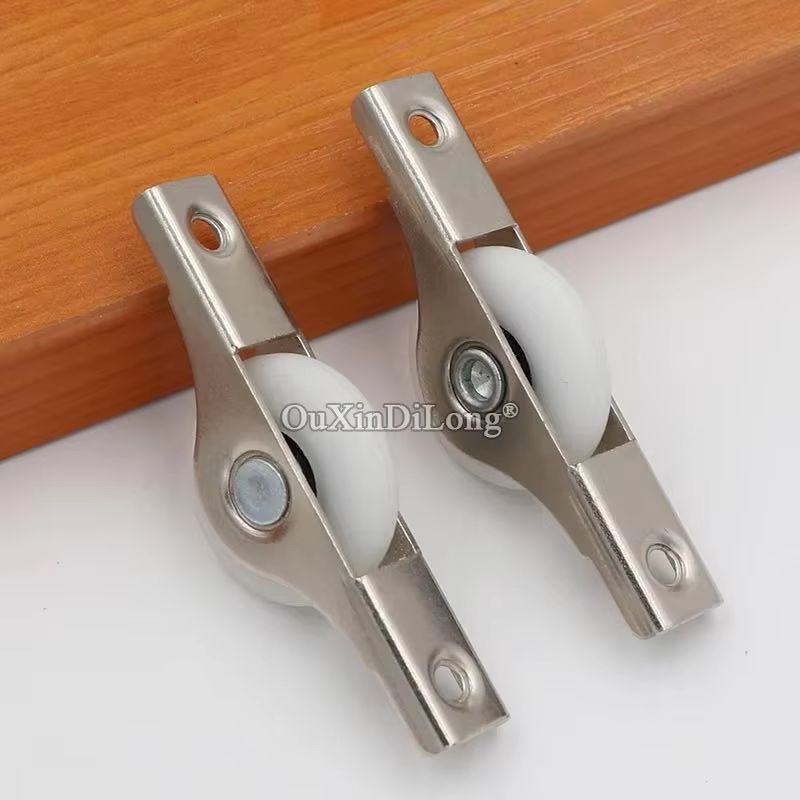 Brand Hardware Furniture - ลูกกลิ้งประตูบานเลื่อนแบบใหม่ 10 ชิ้น ล้อไนลอนสำหรับตู้เสื้อผ้า ตู้เก็บของ หน้าต่าง