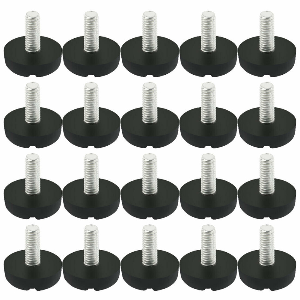 Furniture Screw Type - 20ชิ้นสกรูเท้าปรับระดับบนเฟอร์นิเจอร์โต๊ะเก้าอี้เลื่อนปรับเท้าปรับระดับ M6เฟอร์นิเจอร์ถ้วยอุปกรณ์เสริมที่บ้านสกรู