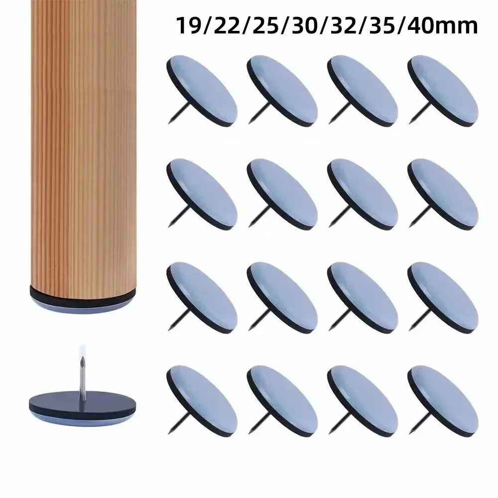 Cabinet Hinge Overlay - แผ่นรองขาโต๊ะ/เก้าอี้ ขนาด 16/19/22/25/32/38 มม. แบบกลม พร้อมสกรู