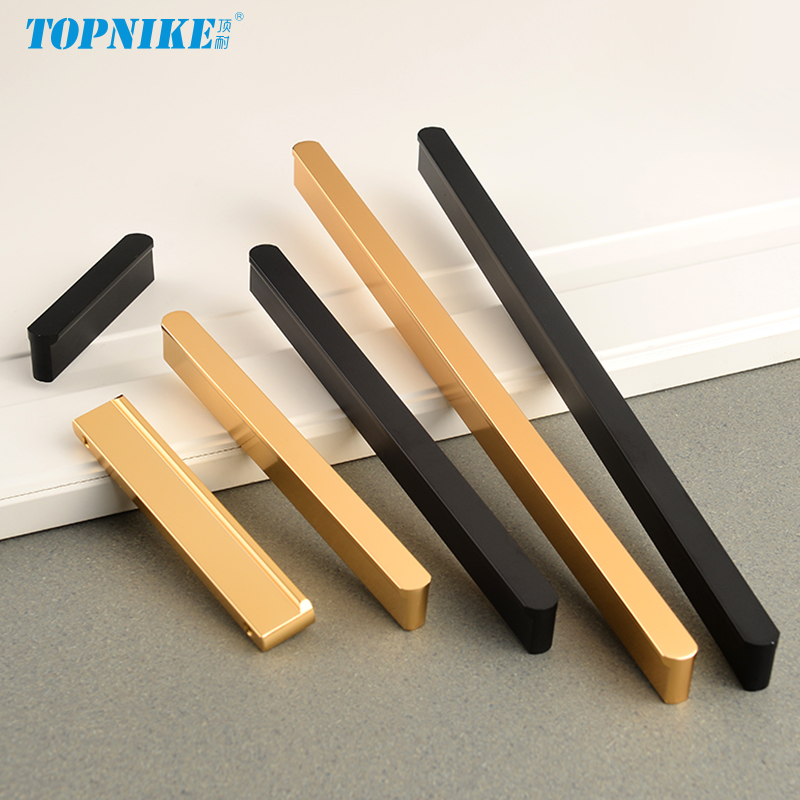 Z. A. Furniture - มือจับเฟอร์นิเจอร์ทันสมัย มือจับประตูตู้เสื้อผ้า ยาว 500 มม. สีดำ