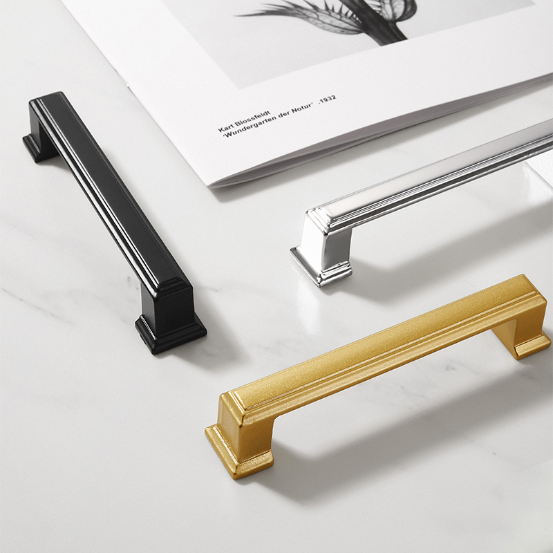 Z. A. Furniture - มือจับเฟอร์นิเจอร์โค้งที่ทันสมัยเรียบง่าย ลิ้นชัก ตู้เสื้อผ้า ตู้ ตู้หนังสือ มือจับโลหะเฟอร์นิเจอร์