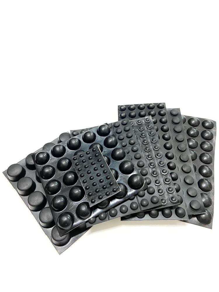 Cabinet Hinge Overlay - สีดํา Anti-Collision บัฟเฟอร์ยาง Self-Adhesive Foot Pad