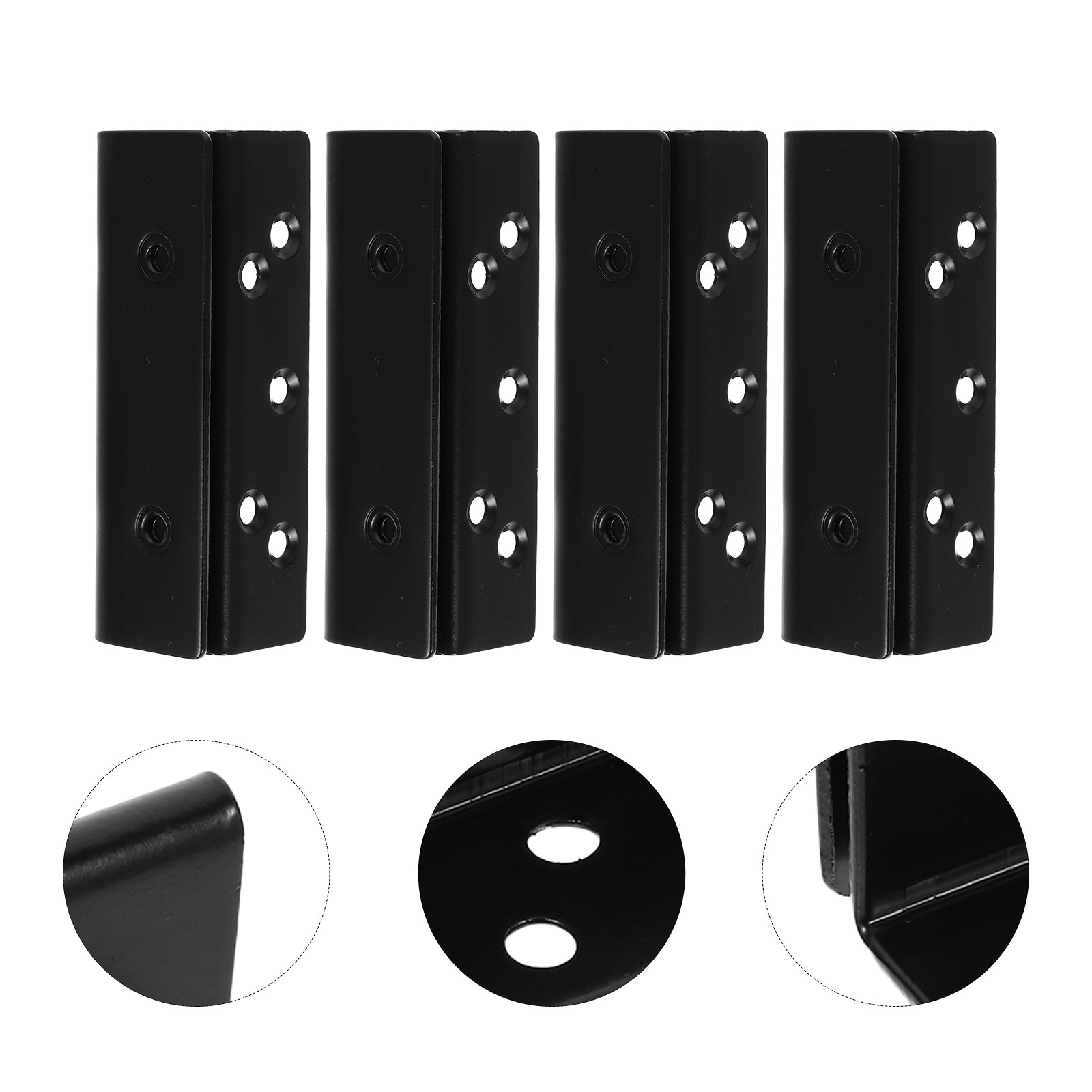 Furniture Hardware Replacement - ชุดขายึดราวเตียง 4 ชิ้น อุปกรณ์เชื่อมต่อโครงเตียงแบบแข็งแรง อะไหล่ซ่อมแซมสำหรับเฟอร์นิเจอร์ในบ้าน