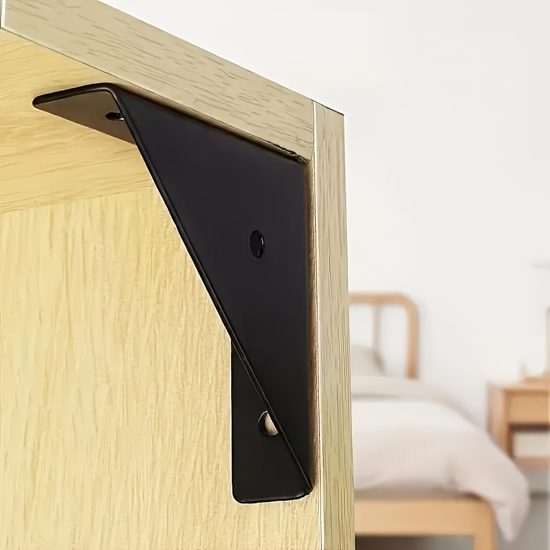 ชุดขายึดรูปสามเหลี่ยมสีดำขนาดใ - Shelf Bracket Pair บทวิจารณ์และราคา