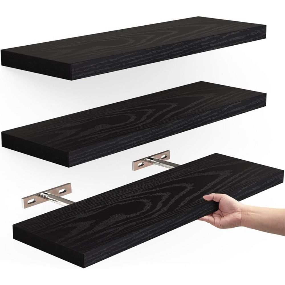 ชั้นเก็บของแบบแขวนทำจากไม้ชั้น - Shelf Bracket Pair บทวิจารณ์และราคา