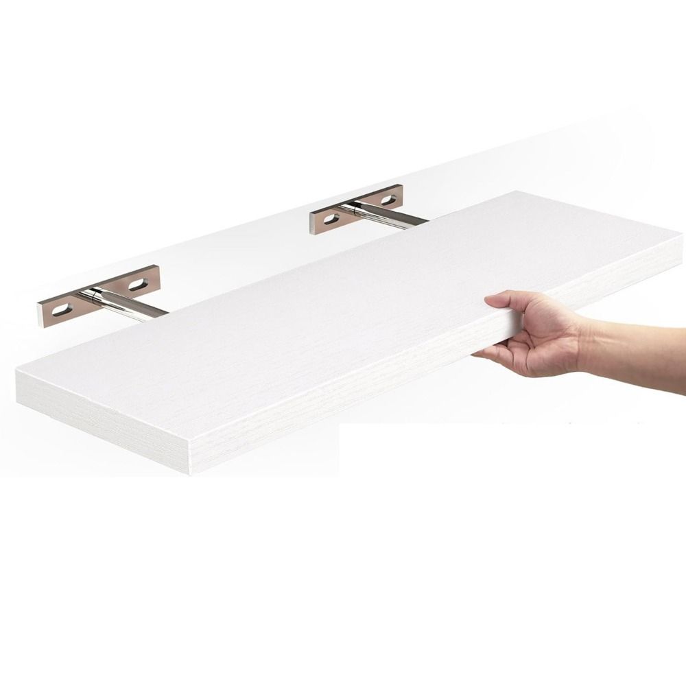 ชั้นเก็บของแบบแขวนทำจากไม้ชั้น - Shelf Bracket Pair บทวิจารณ์และราคา
