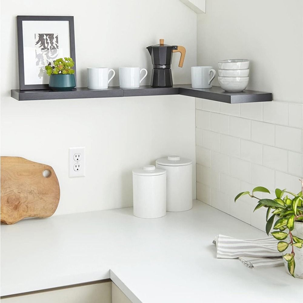 ชั้นเก็บของแบบแขวนทำจากไม้ชั้น - Shelf Bracket Pair บทวิจารณ์และราคา