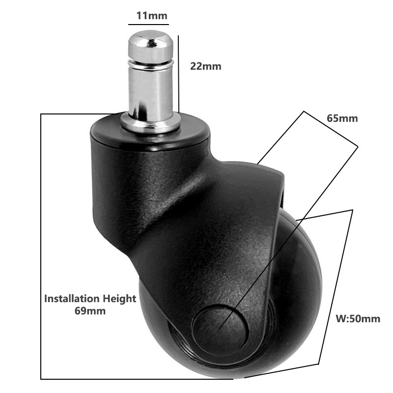 (5 ชิ้น) ล้อเก้าอี้สำนักงานแบบ - Furniture Screw Type บทวิจารณ์และราคา