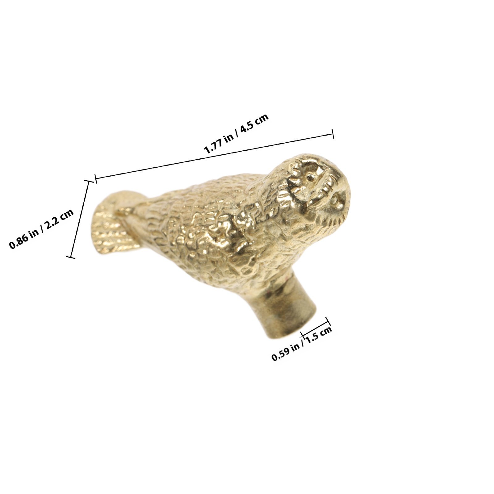 มือจับตู้ทองเหลืองลายนกฮูก 2 ช - Unique Furniture Hardware บทวิจารณ์และราคา