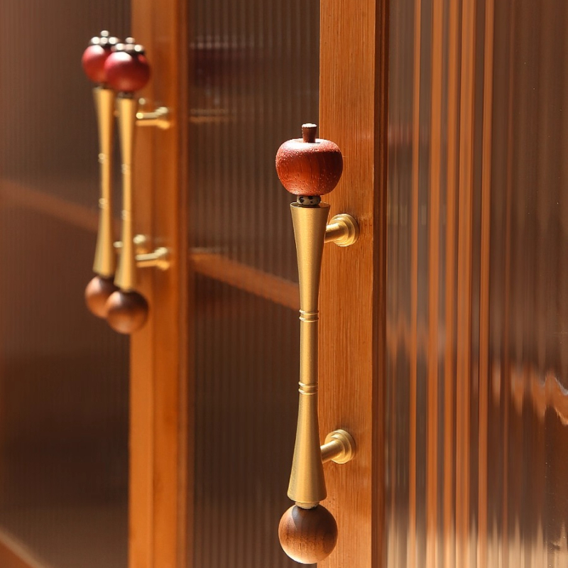 มือจับลิ้นชักทองเหลืองลายผลไม้ - Unique Furniture Hardware บทวิจารณ์และราคา