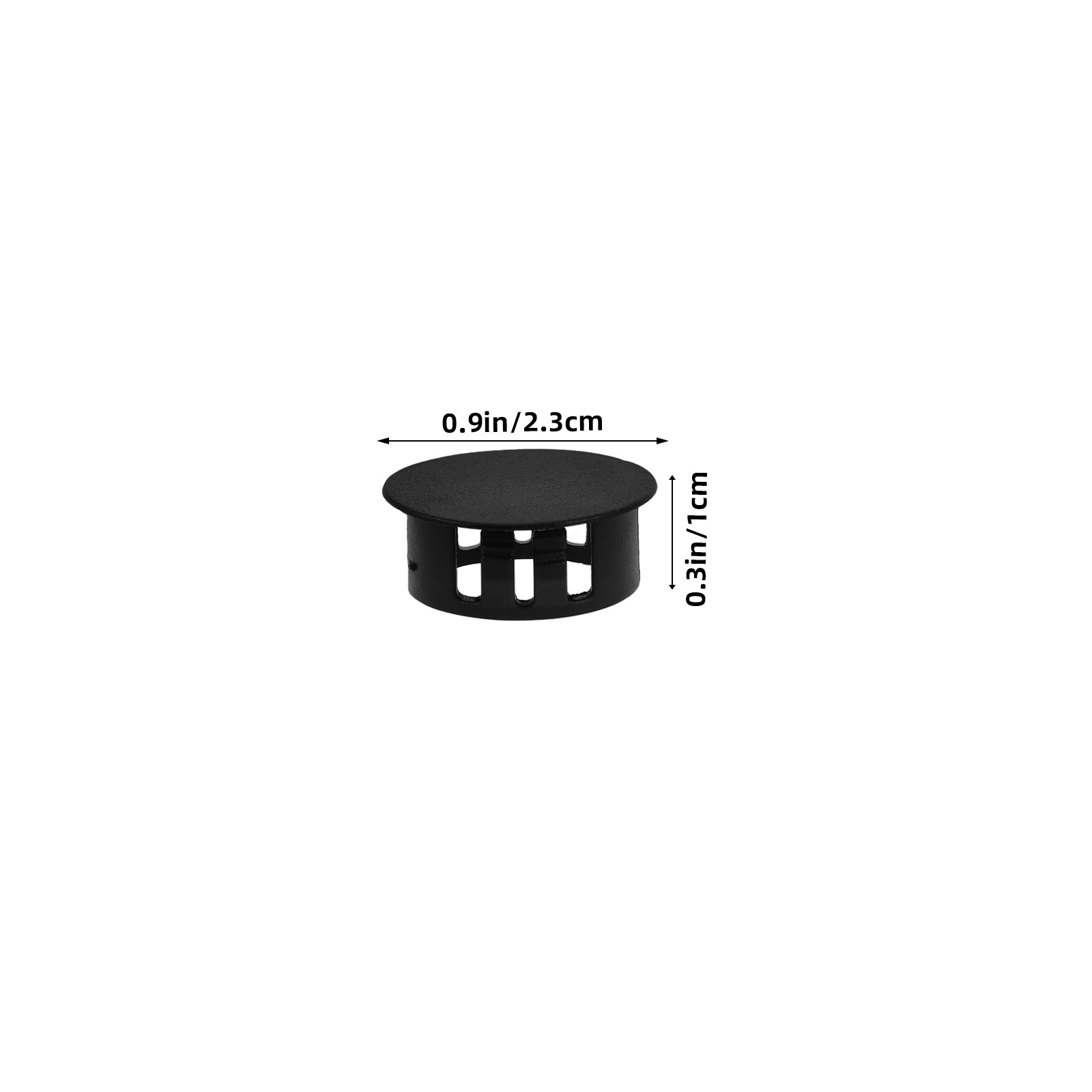 ฝาปิดรูพลาสติกไนลอนสีดำแบบกลม  - Furniture Screw Type บทวิจารณ์และราคา