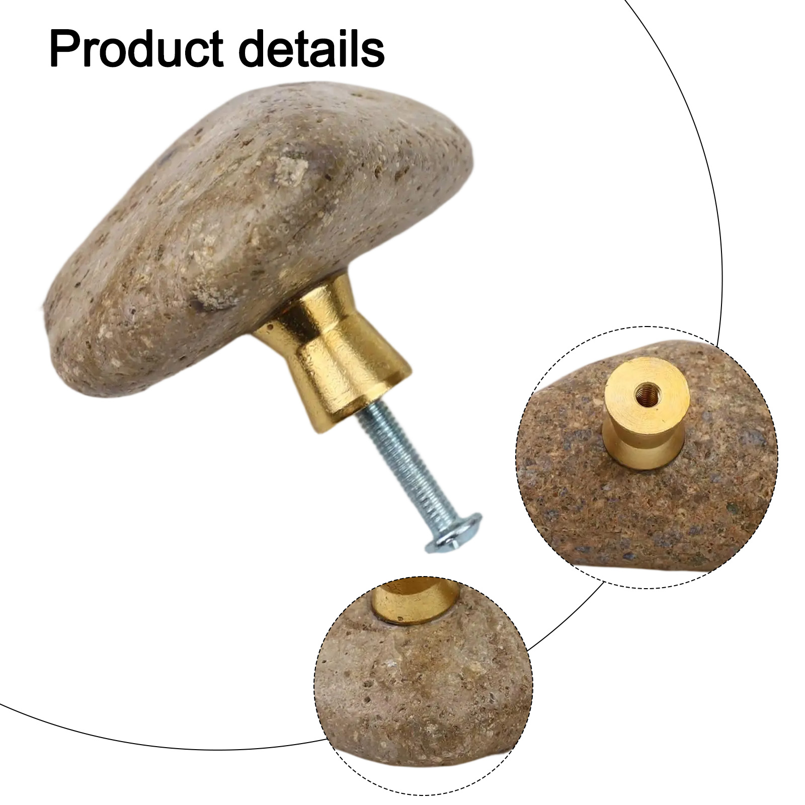 2 ชิ้นที่ไม่ซ้ำกันสร้างสรรค์หิ - Unique Furniture Hardware บทวิจารณ์และราคา