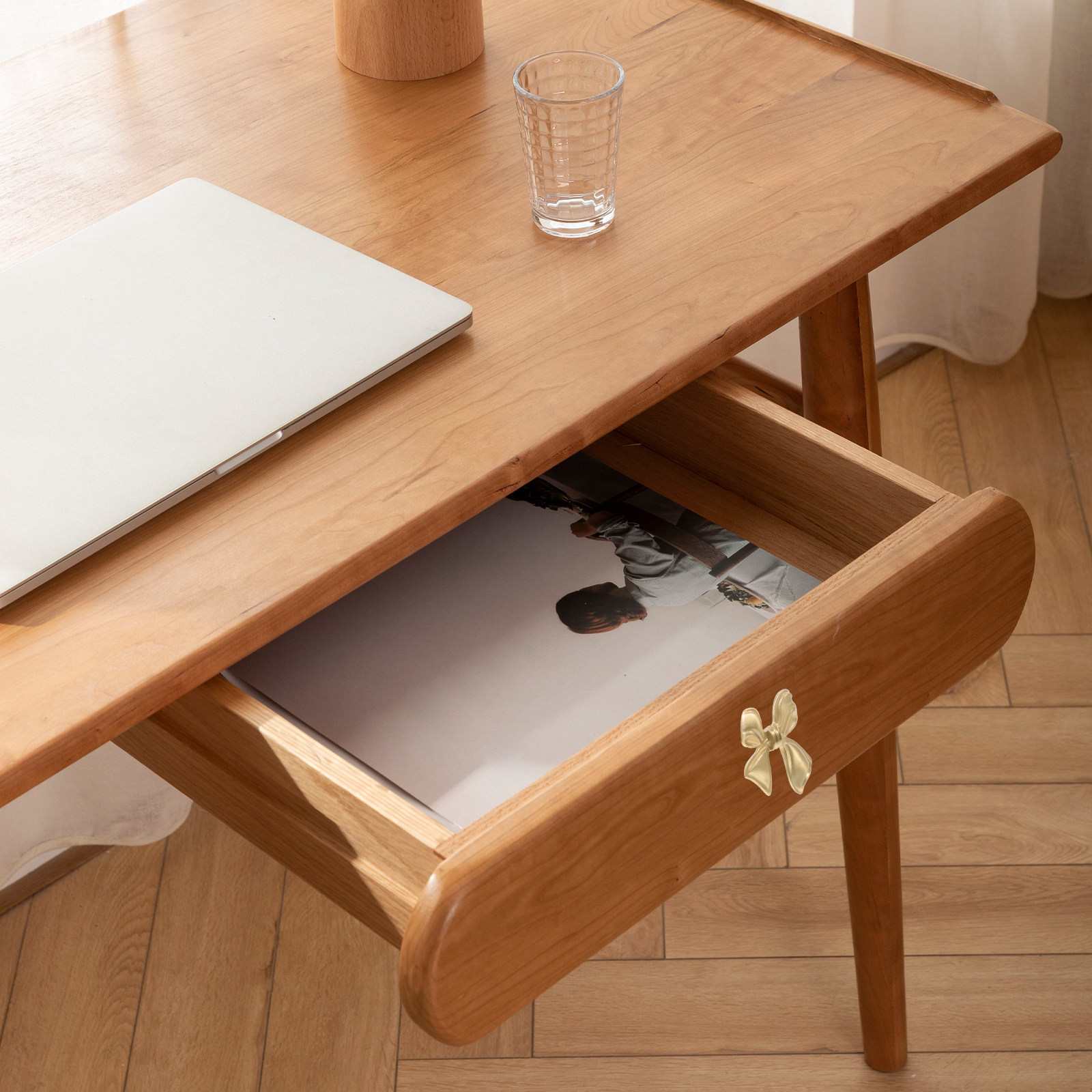 มือจับลิ้นชักทองเหลืองรูปโบว์  - Unique Furniture Hardware บทวิจารณ์และราคา
