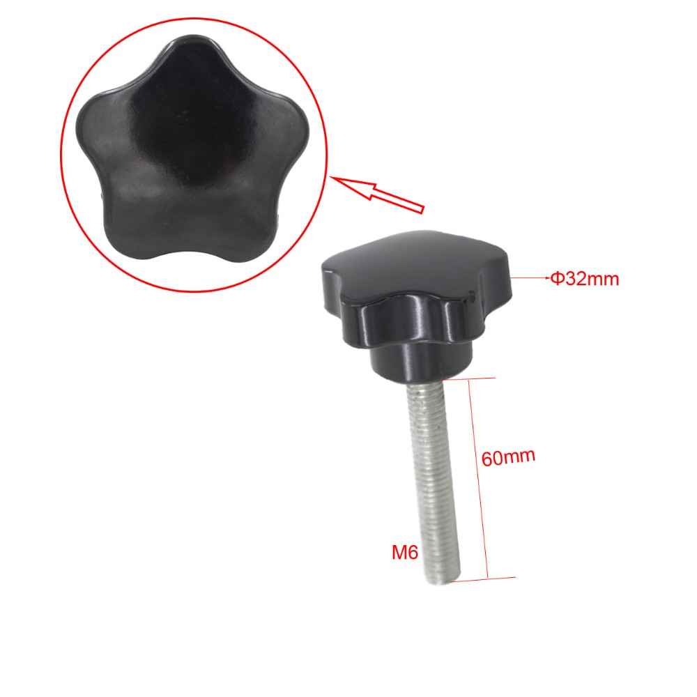 5Pcs M6 X 60มม.Star ลูกบิดเปลี - Furniture Screw Type บทวิจารณ์และราคา