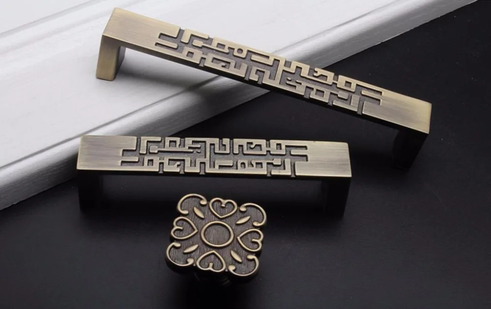2 ชิ้นสไตล์จีนลิ้นชักลิ้นชักดึ - Unique Furniture Hardware บทวิจารณ์และราคา