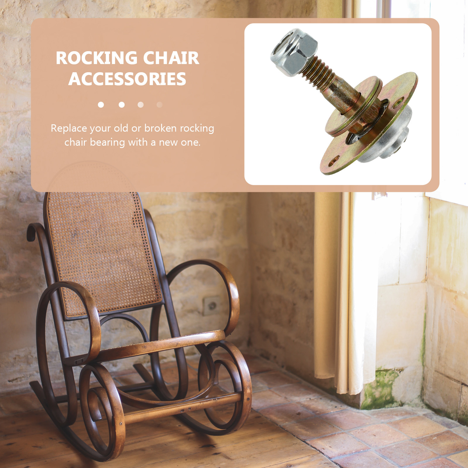 ชุด 4 ชิ้น อะไหล่เก้าอี้โยก ขน - Furniture Hardware Replacement บทวิจารณ์และราคา