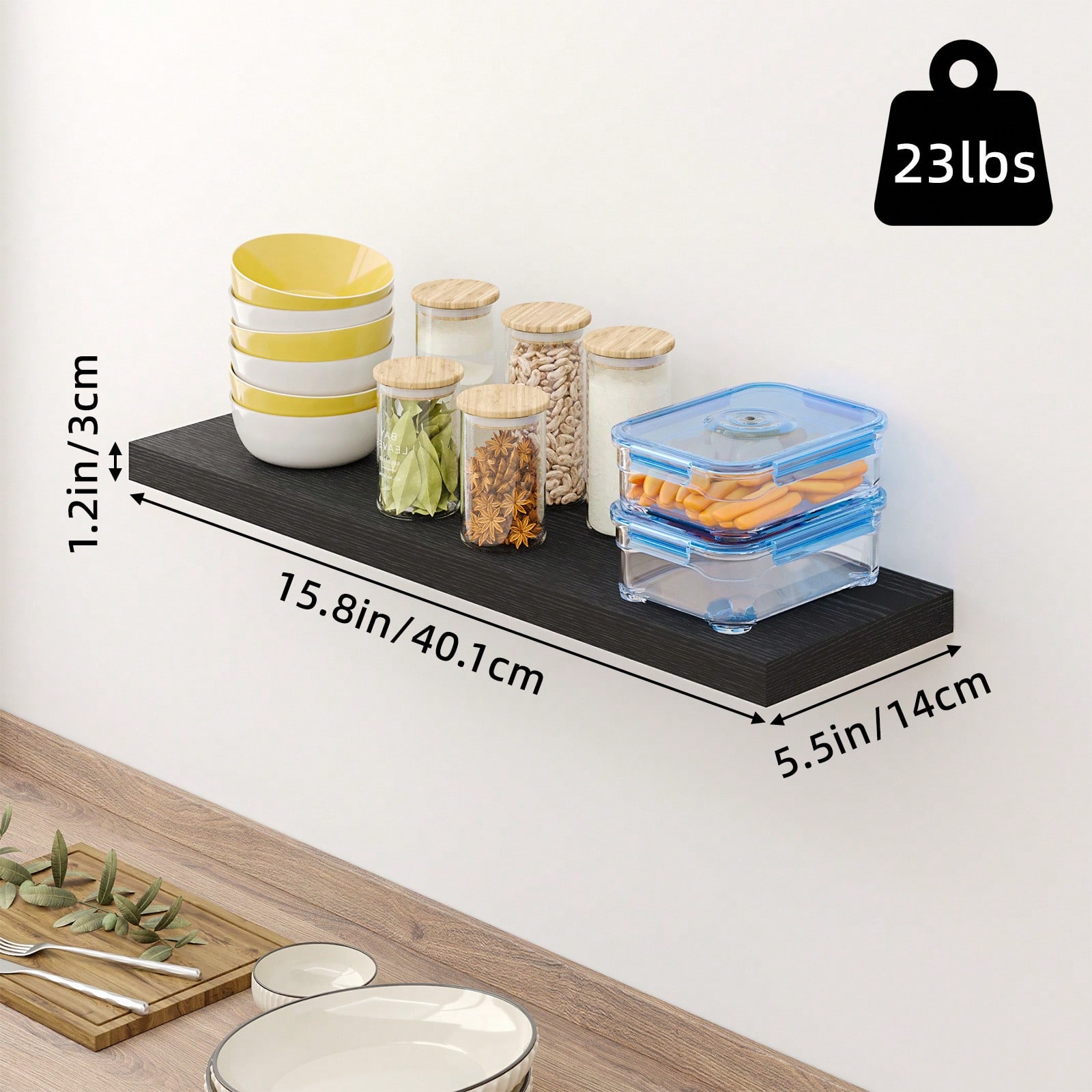 ชุดชั้นวางของแบบลอยตัว 4 ชิ้น  - Shelf Bracket Pair บทวิจารณ์และราคา
